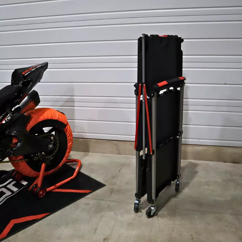 Chariot pliable 3 plateaux Moto Vision