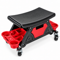 Tabouret d'atelier mobile avec plateau de rangement
