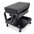 Tabouret de travail Noir avec tiroir de rangement