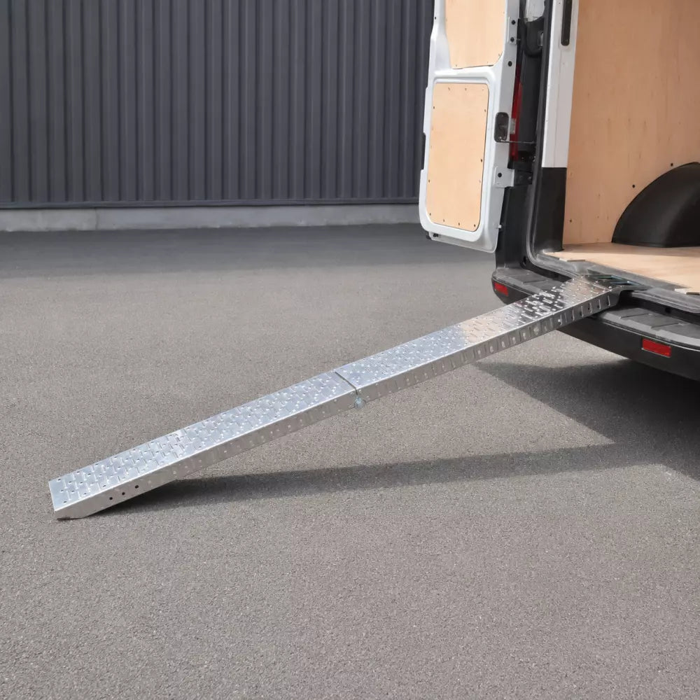 Rampe de chargement pliable en acier inoxydable 272 kg – 193 × 23 cm
