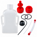 Bidon à déversement rapide 10 Litres avec bec verseur, flexible et bouchon de transport