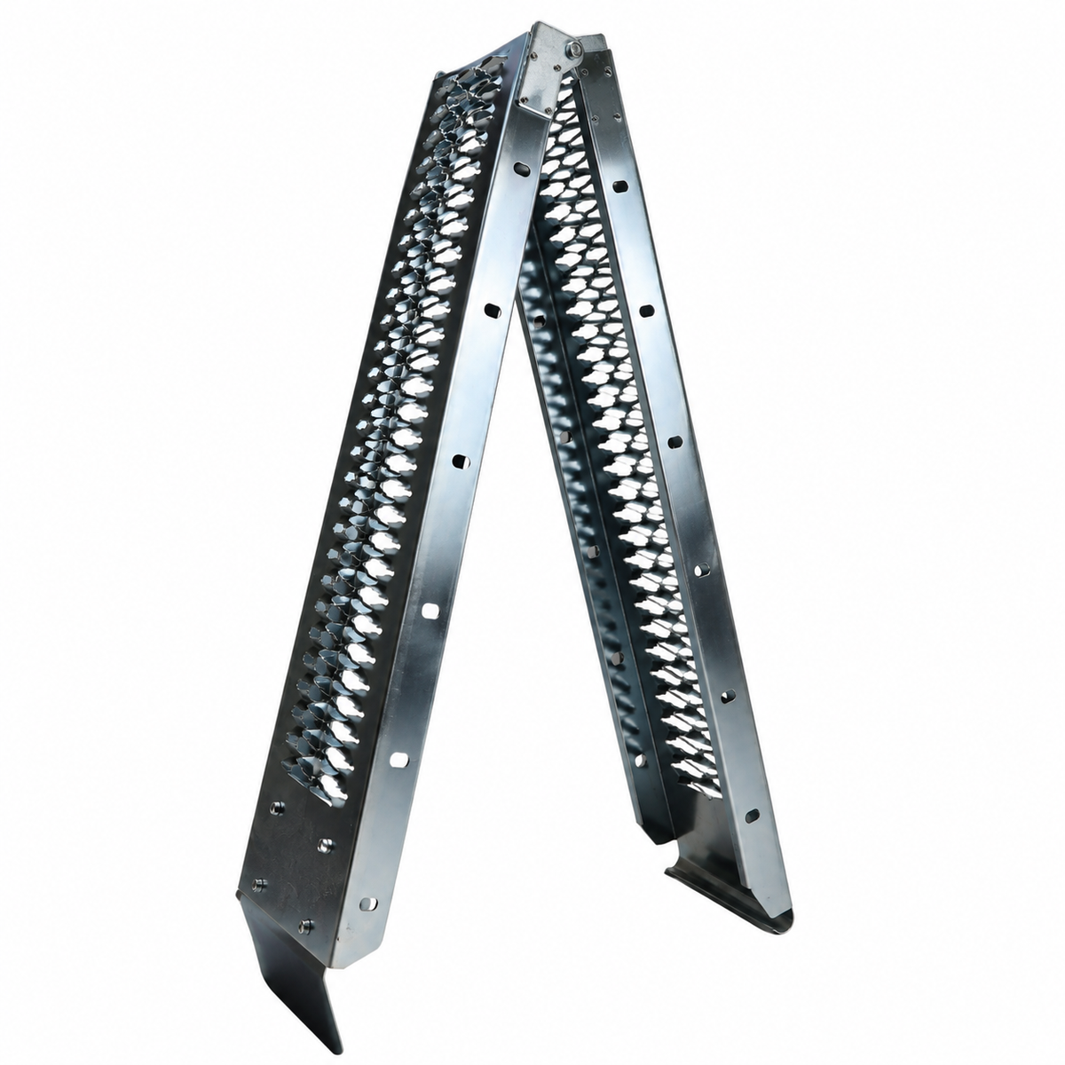 Rampe de chargement en acier pliable