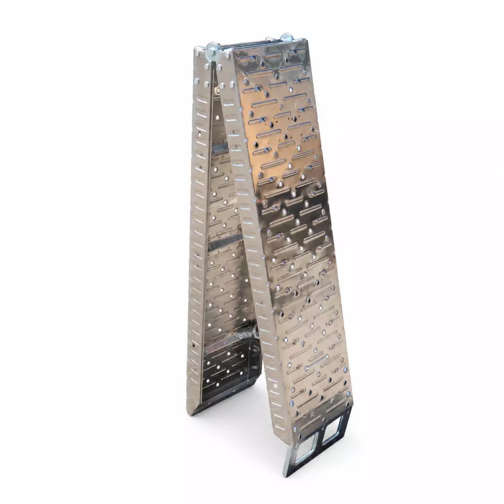 Rampe de chargement pliable en acier inoxydable 272 kg – 193 × 23 cm