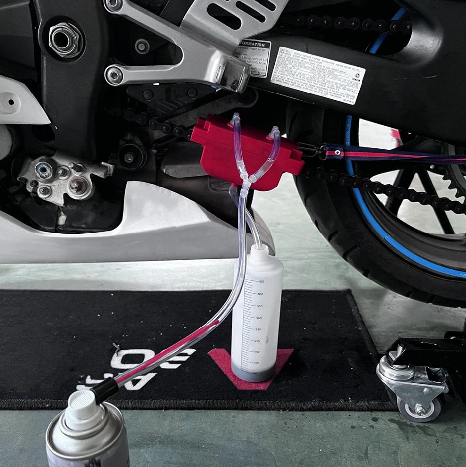 Kit de nettoyage multi-brosse pour chaine moto