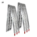 Lot de 2 rampes de chargement pliables en Aluminium